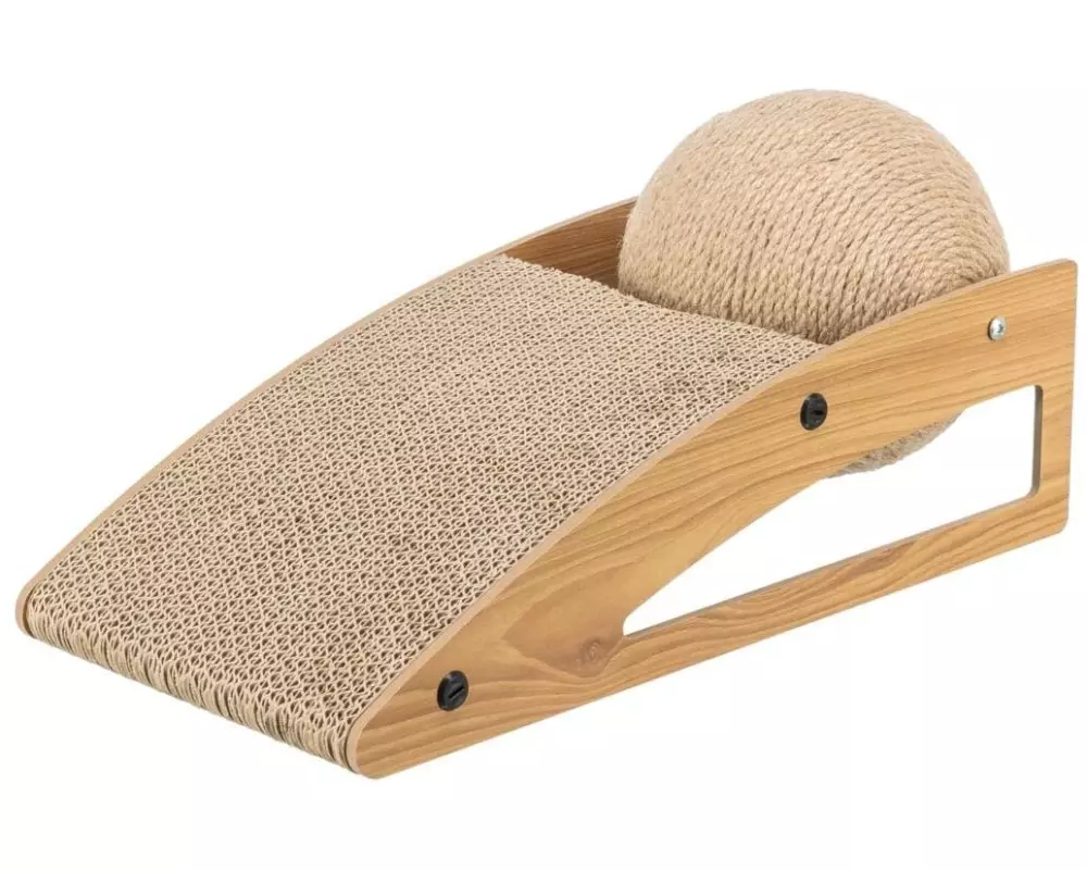 Trixie Rampe mit Ball Hellbraun