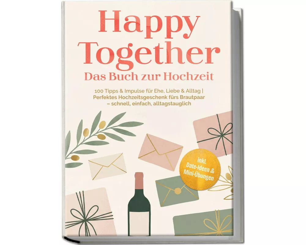 Happy Together - Das Buch zur Hochzeit: 100 Tipps & Impulse für Ehe, Liebe & Alltag | Perfektes Hochzeitsgeschenk fürs Brautpaar - schnell, einfach, a