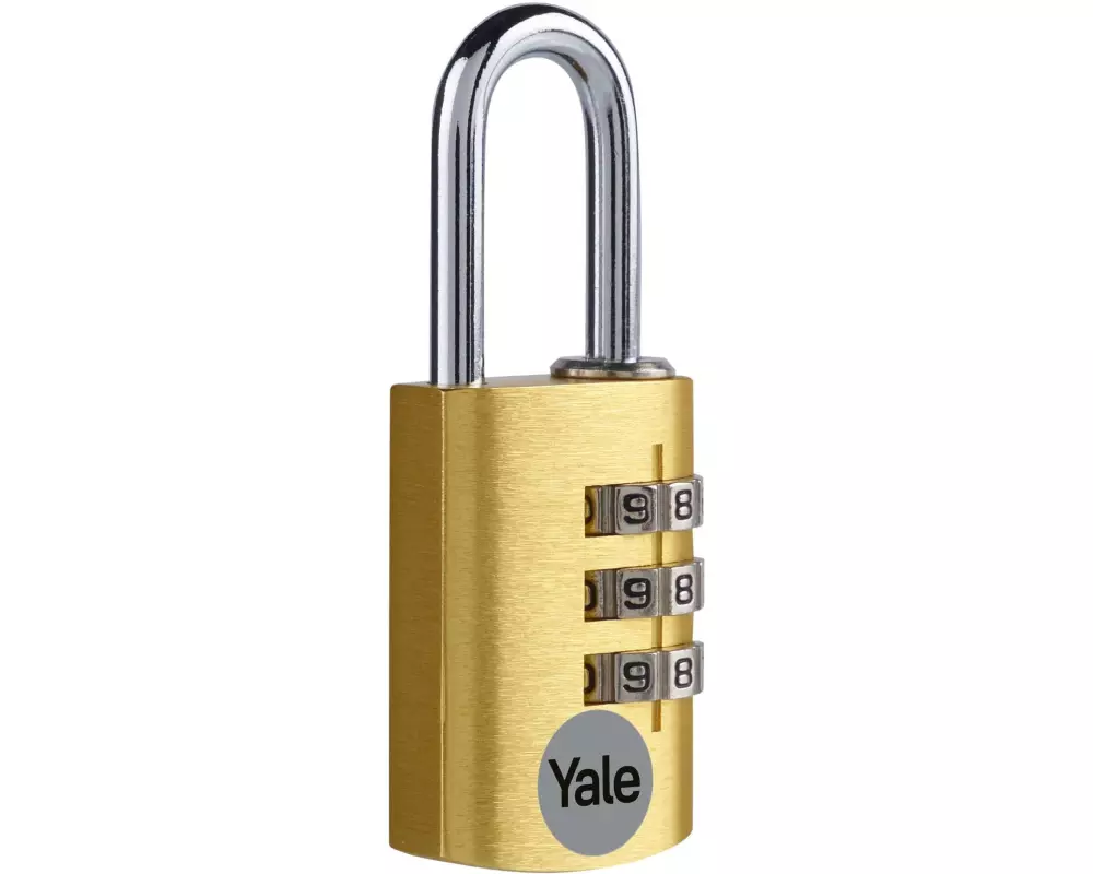 Yale Zahlenschloss YE3CB 20/21 Gold Aluminium/Stahl