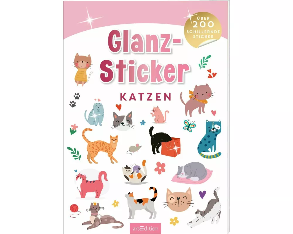 Glanz-Sticker – Katzen