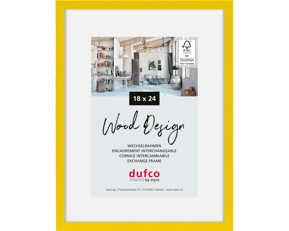 DUFCO Bilderrahmen Hay 18x24cm 1610.81073 gelb