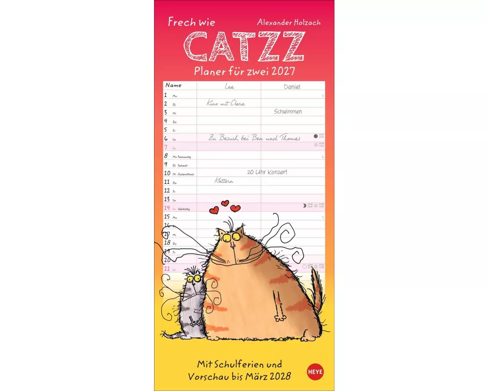 Catzz Planer für zwei 2027