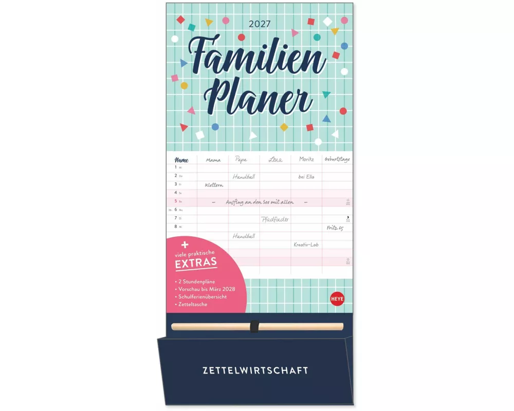 Familienplaner plus Tasche 2027