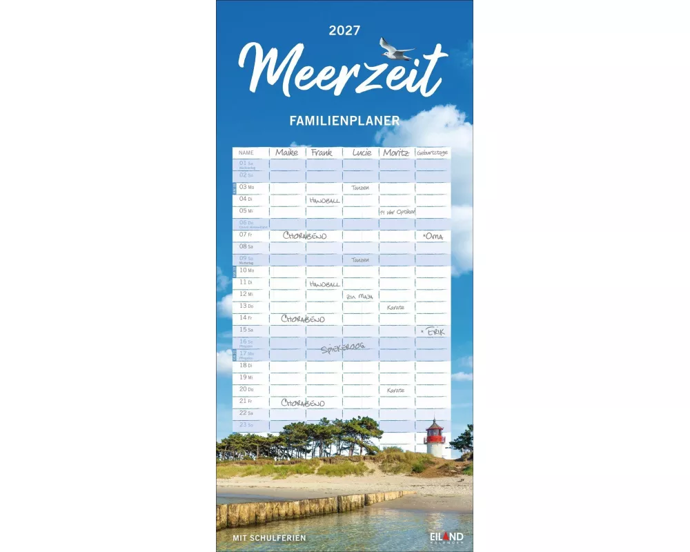 Meerzeit Familienplaner 2027