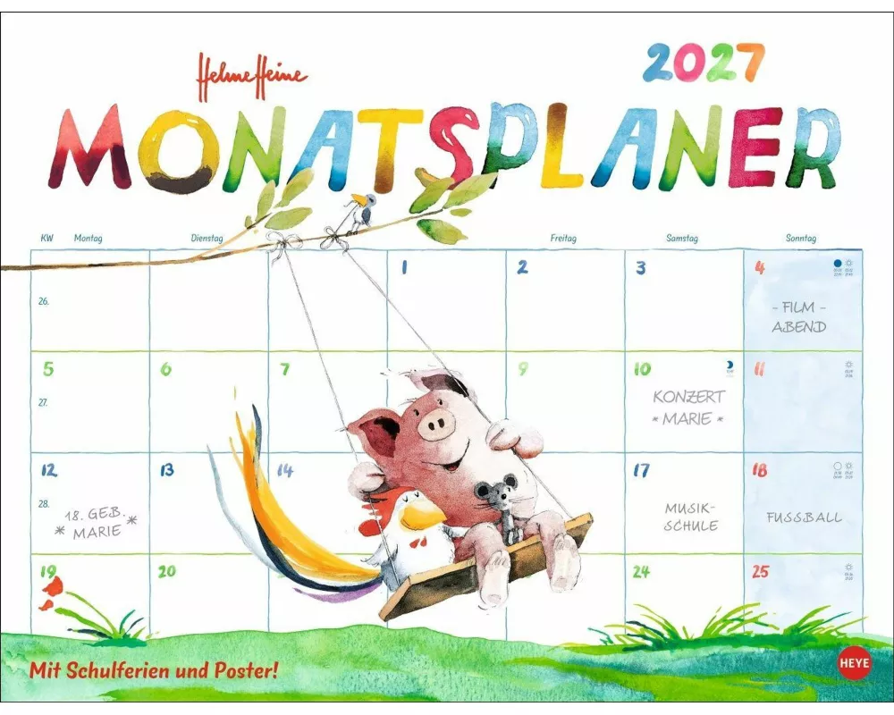Helme Heine: Monatsplaner 2027