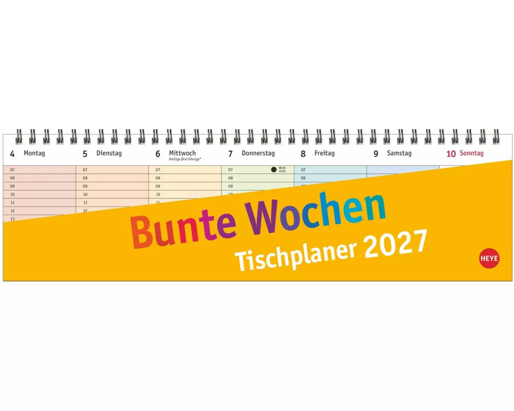 Bunte Wochen Wochenquerplaner 2027