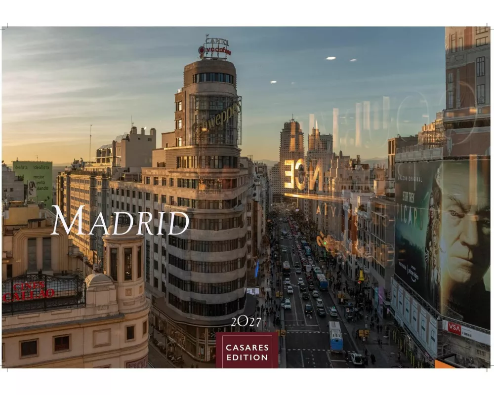 Madrid Kalender 2027 - Wandkalender | Fotokalender Spanien 35x50cm Grosses Format - mit atemberaubenden Fotos der bekanntesten Sehenswürdigkeiten und