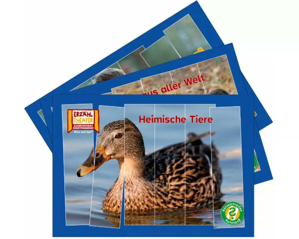 Rätselstreifen Ratespaß / Kamishibai Bildkarten