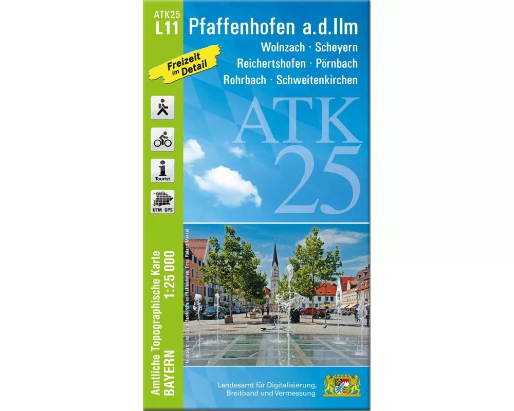 ATK25-L11 Pfaffenhofen a.d.Ilm (Amtliche Topographische Karte 1:25000)
