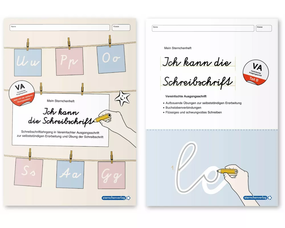 Ich kann die Schreibschrift + Übungsheft zu den Buchstabenverbindungen - Vereinfachte Ausgangsschrift - 2 Hefte