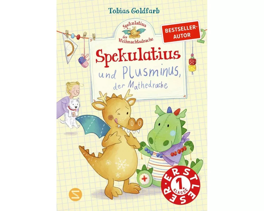Spekulatius, der Weihnachtsdrache. Spekulatius und Plusminus, der Mathedrache