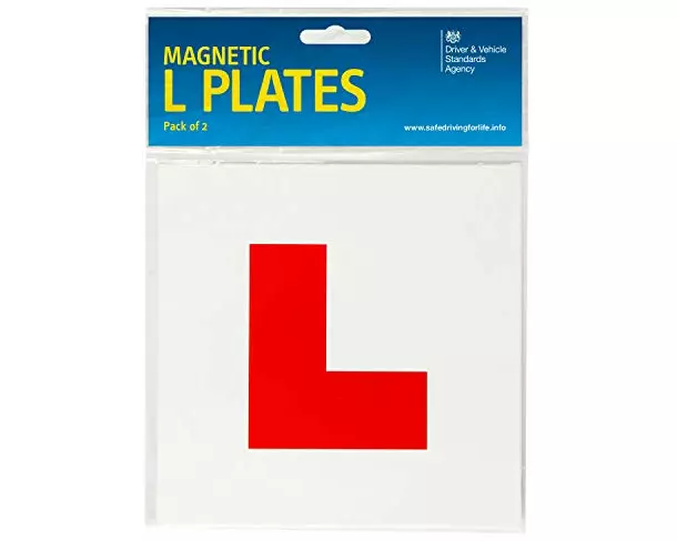 The official DVSA magnetic L plates