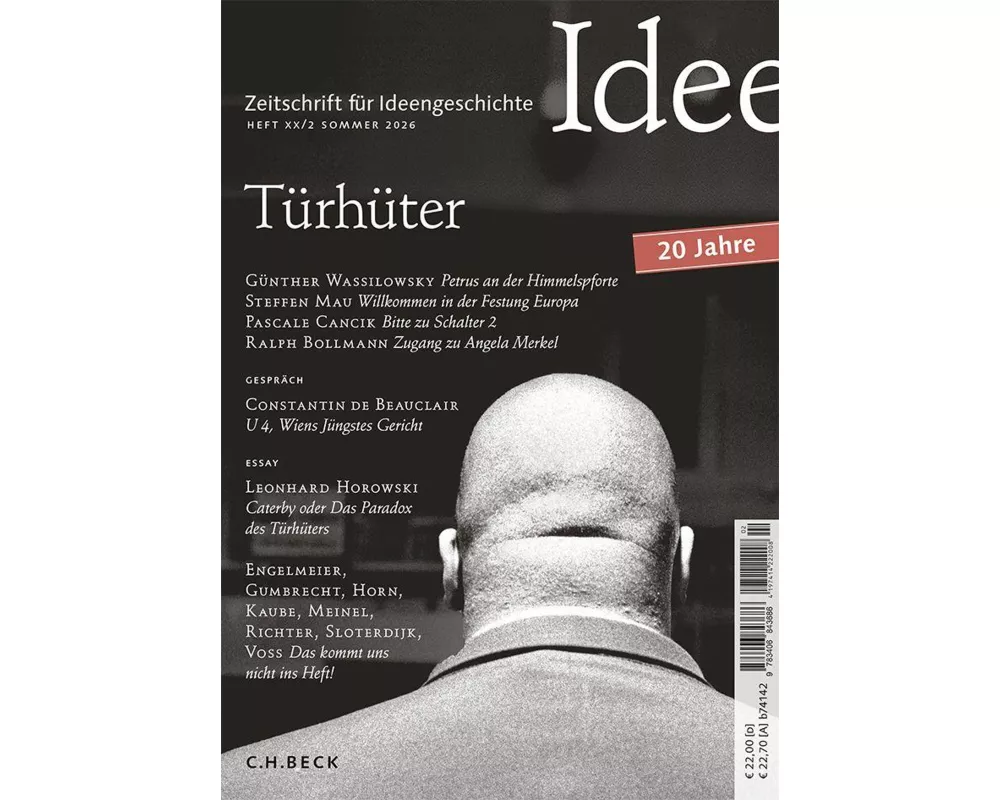 Zeitschrift für Ideengeschichte Heft XX/2 Sommer 2026