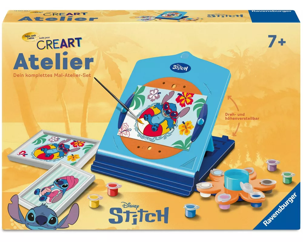 CreArt, Malen nach Zahlen Kinder - Atelier Disney Stitch