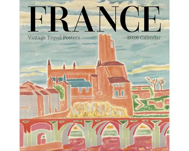 France: Vintage Travel Posters 2026 Wall Calendar