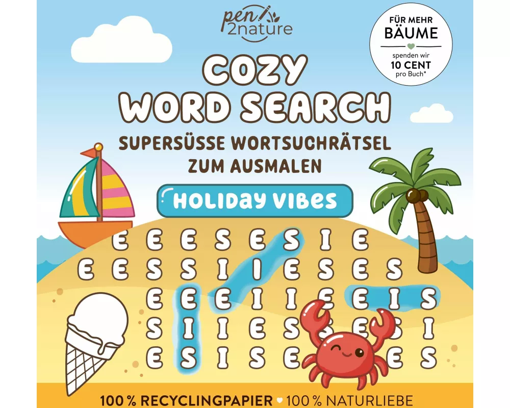 Cozy Word Search Holiday Vibes