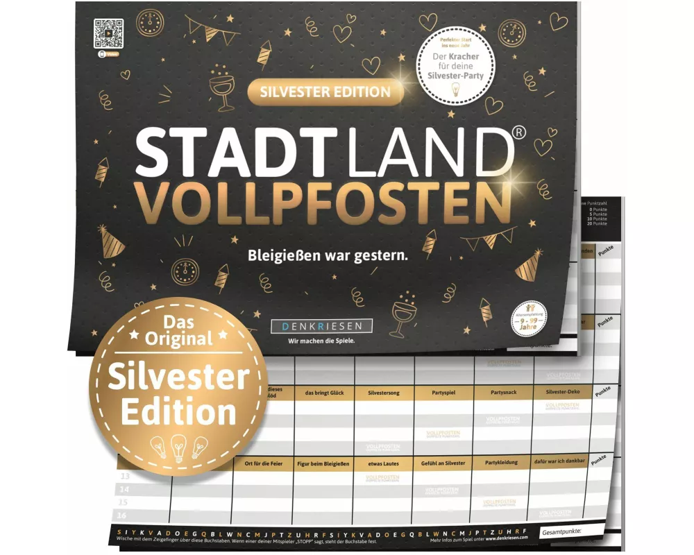 DENKRIESEN - STADT LAND VOLLPFOSTEN - SILVESTER EDITION - "Bleigießen war gestern." - A4