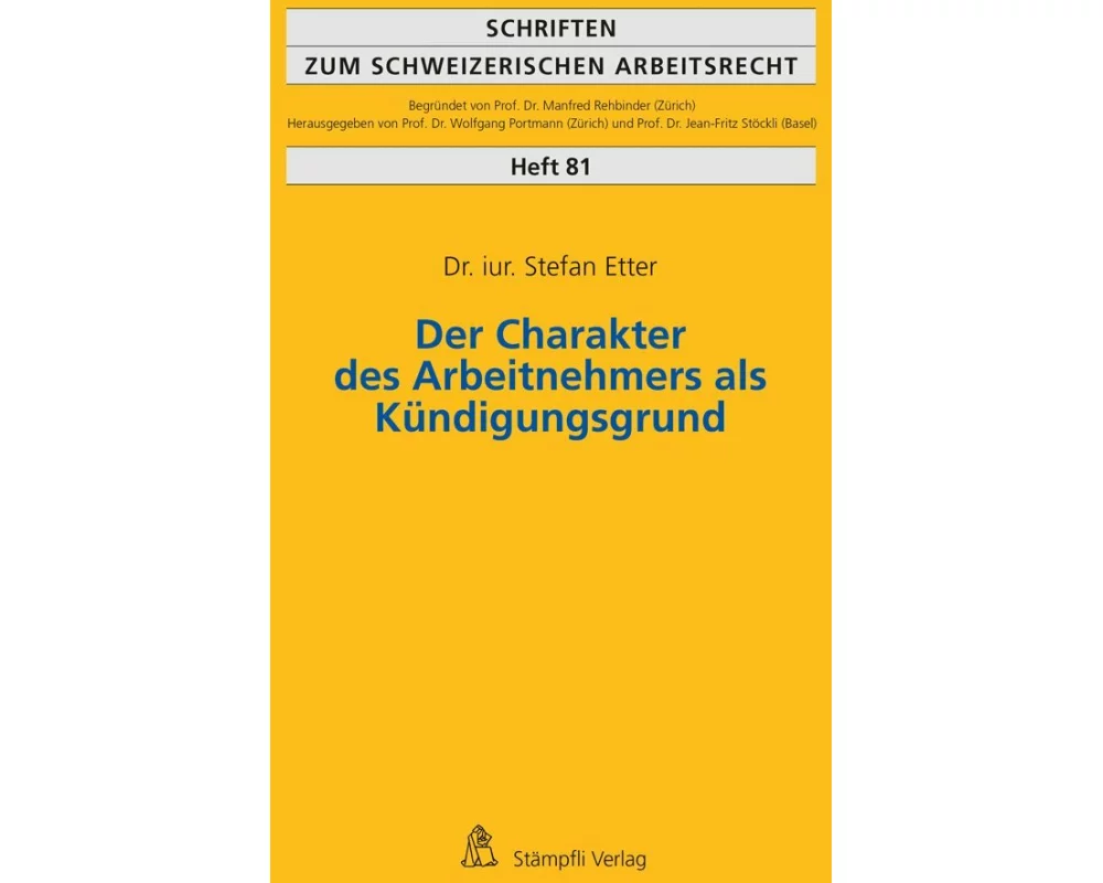 Der Charakter des Arbeitnehmers als Kündigungsgrund