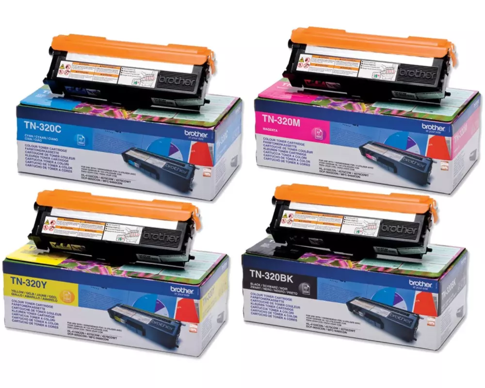 Brother Tonerset TN-320 Magenta/Yellow/Black/Cyan