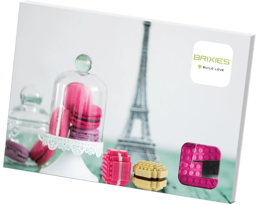BRIXIES Bausteinmodell Macarons aus 63 Bausteinen