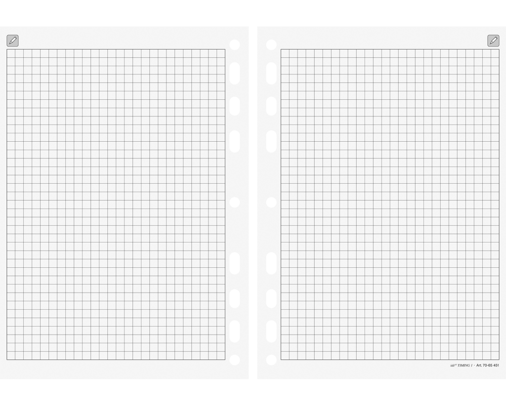 RIDOIDE Timing 1 Notizen kariert 7065451.26 32 Blatt 14.8x21cm
