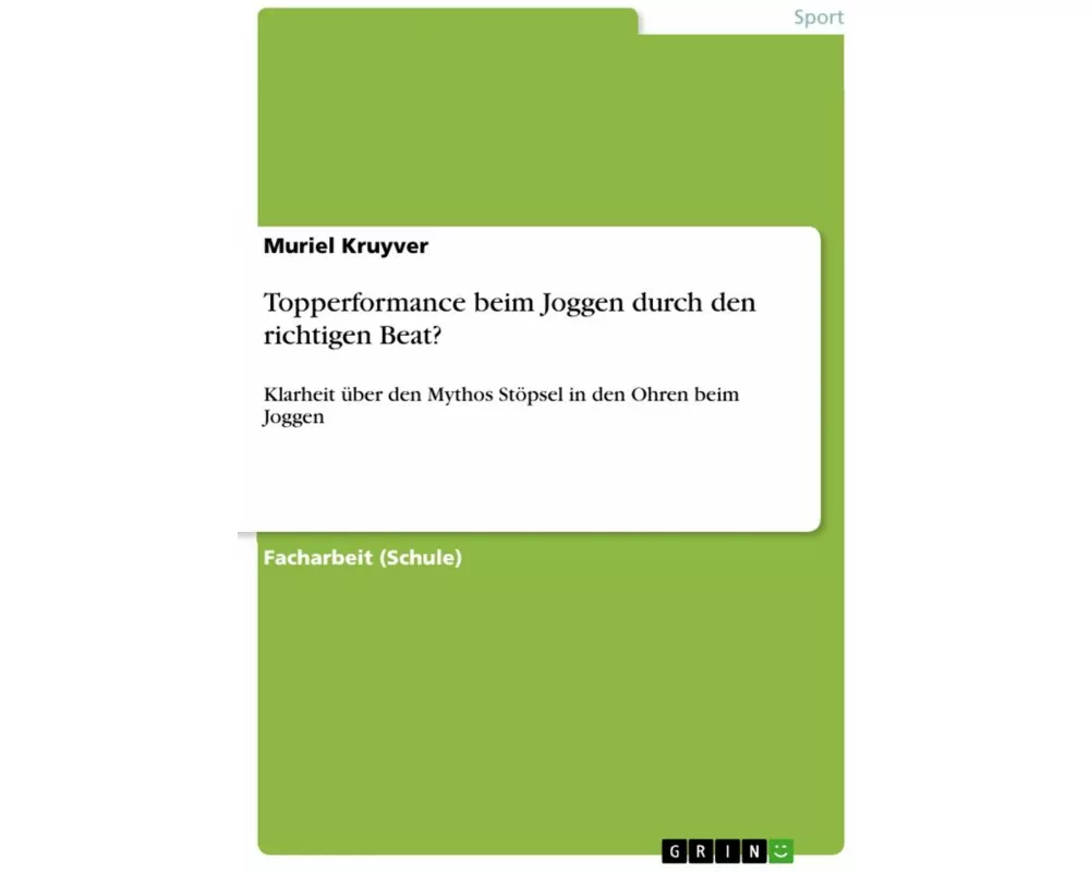 Topperformance beim Joggen durch den richtigen Beat?