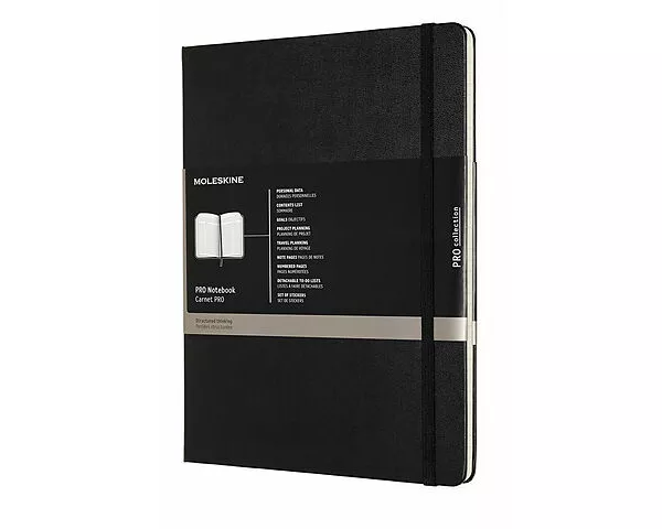 Moleskine PRO Notebook XL, Hard Cover, Black