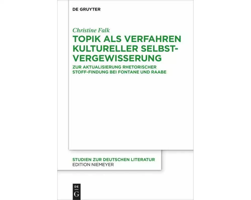 Topik als Verfahren kultureller Selbstvergewisserung