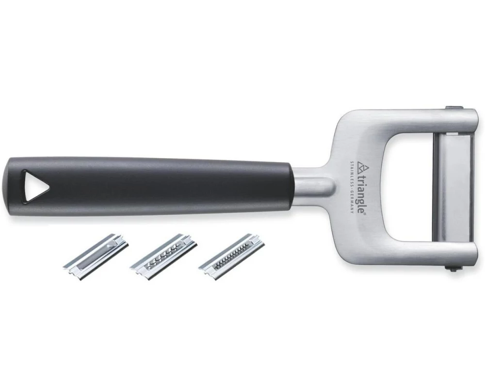 triangle Julienneschneider 3-teilig Schwarz/Silber