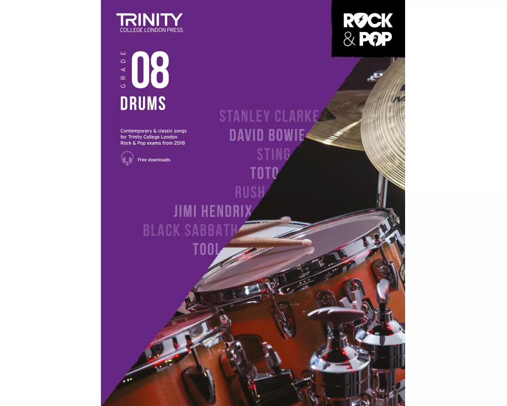 Trinity College London Rock & Pop 2018 Drums Grade 8