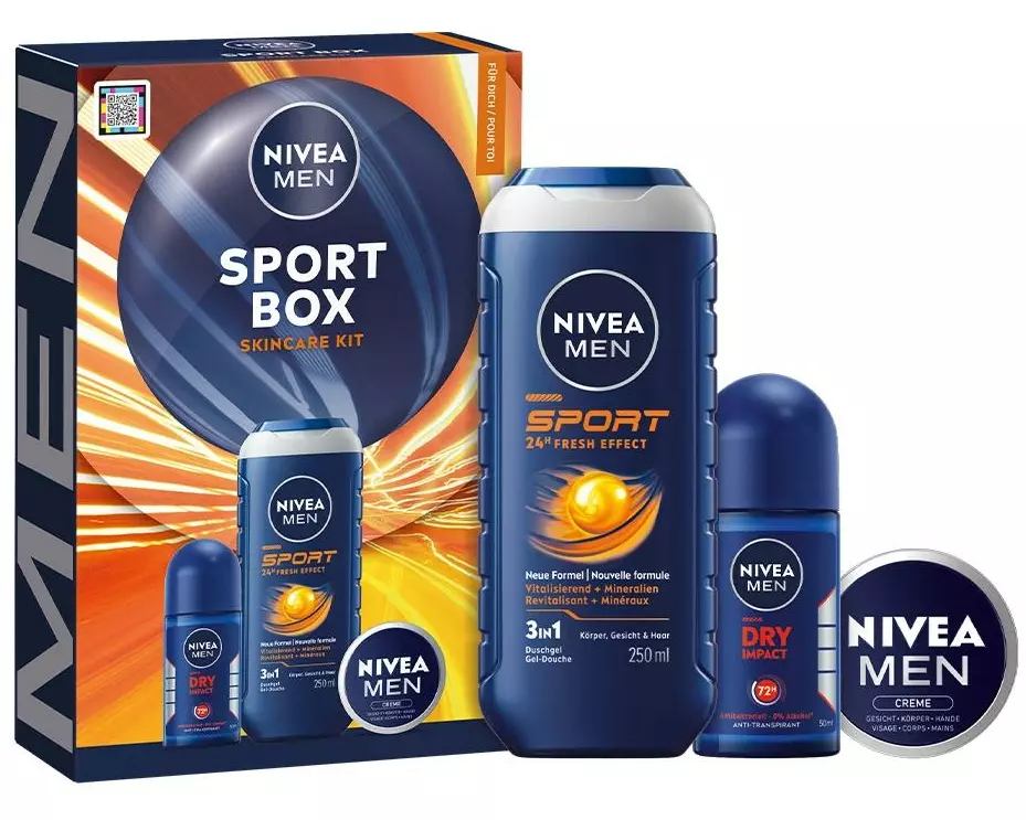 NIVEA MEN Geschenkset Sport Box 3-teilig