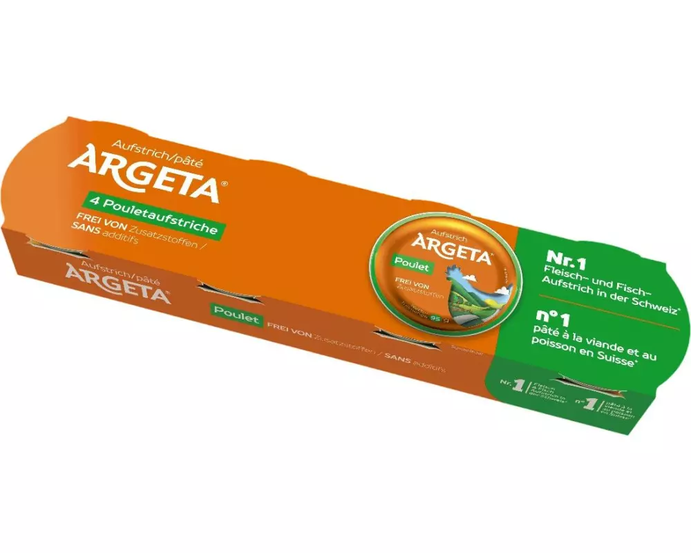 Argeta Brotaufstrich Hühnerfleisch Classic 4 x 95 g