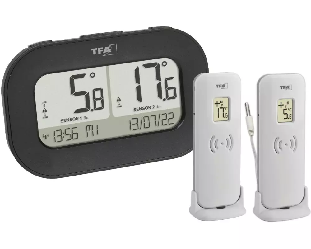 TFA Dostmann Funk-Thermometer DOUBLE-CHECK