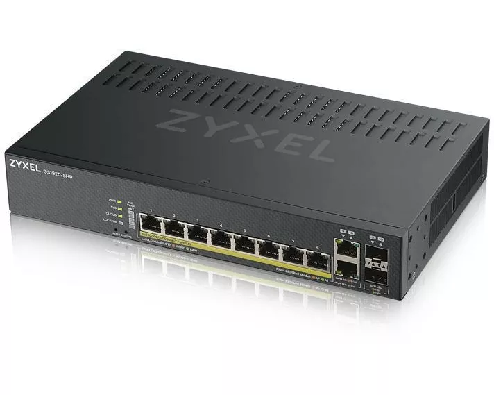 Zyxel PoE+ Switch GS1920-8HPv2 10 Port