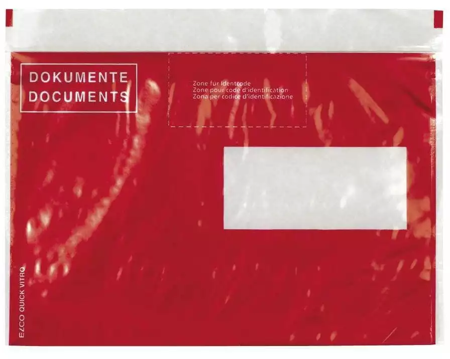 ELCO Dokumententasche Quick Vitro C5 Fenster rechts, 250 Stück