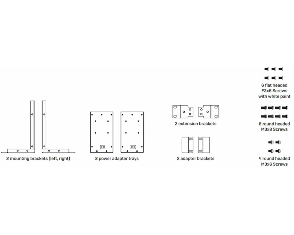 SOPHOS Rackmount kit with adapter holder for XGS 88(w)/108(w) models only