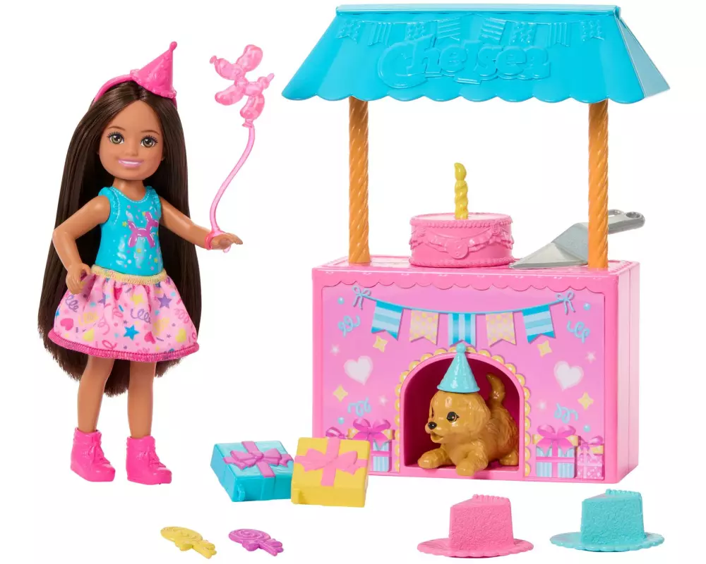 Barbie Spielset Chelsea Club-Geburtstagsüberraschungs-Puppe