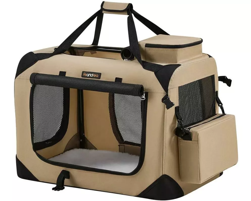 Feandrea Transportbox für Hunde & Katzen S
