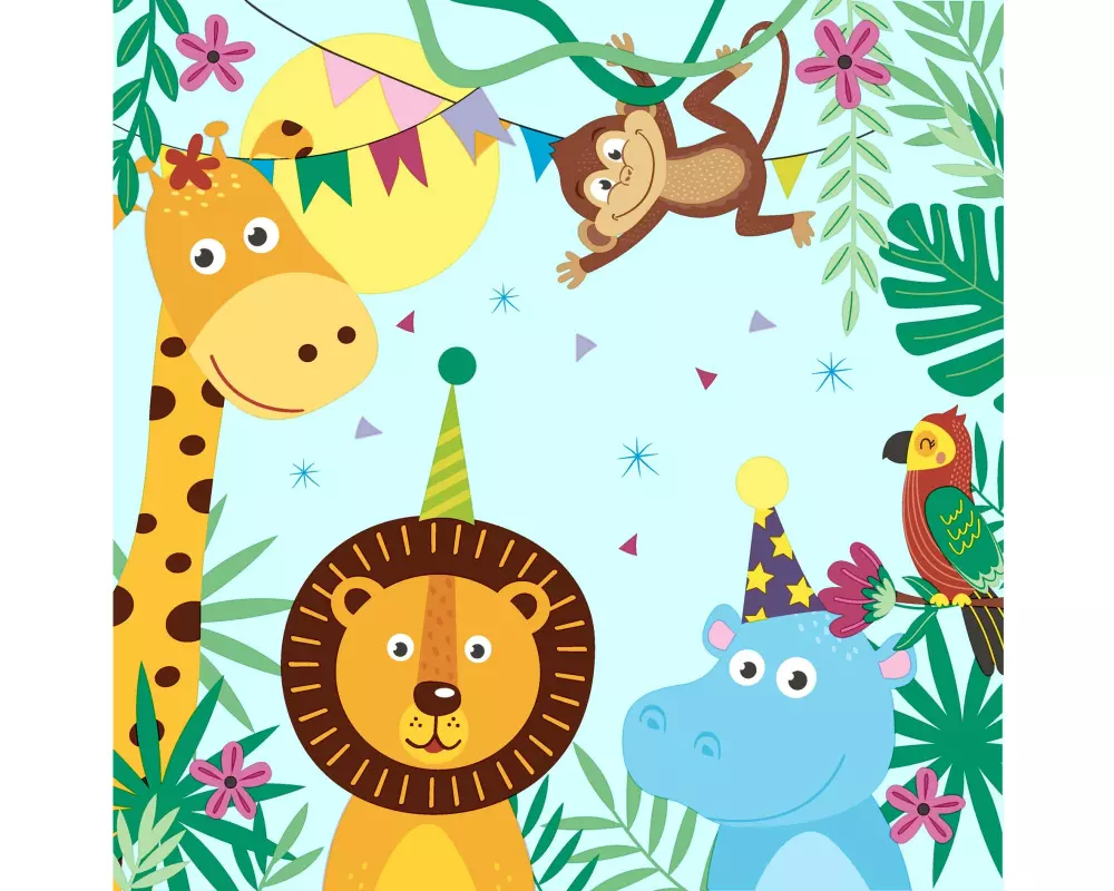 Paper + Design Papierservietten Party Animals 33 cm x 33 cm, 20 Stück