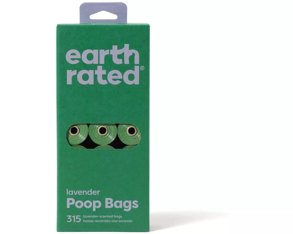 Earth Rated Hundekotbeutel 21 Nachfüllrollen, 315 Stück, Lavendel