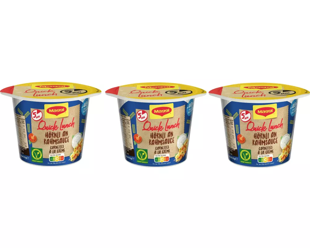 Maggi Quick Lunch Hörnli an Rahmsauce 3 x 63 g