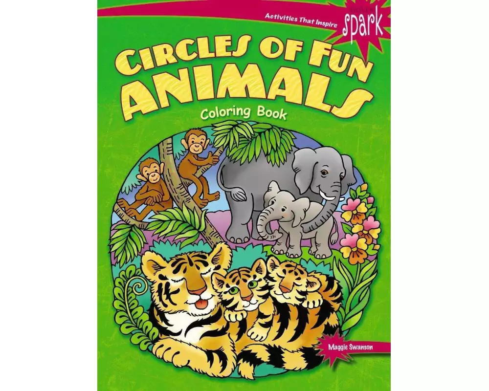 SPARK Circles of Fun Animals Coloring Book