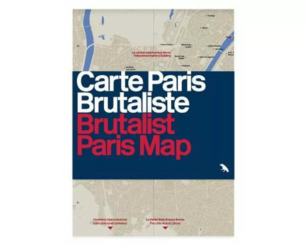 Brutalist Paris Map