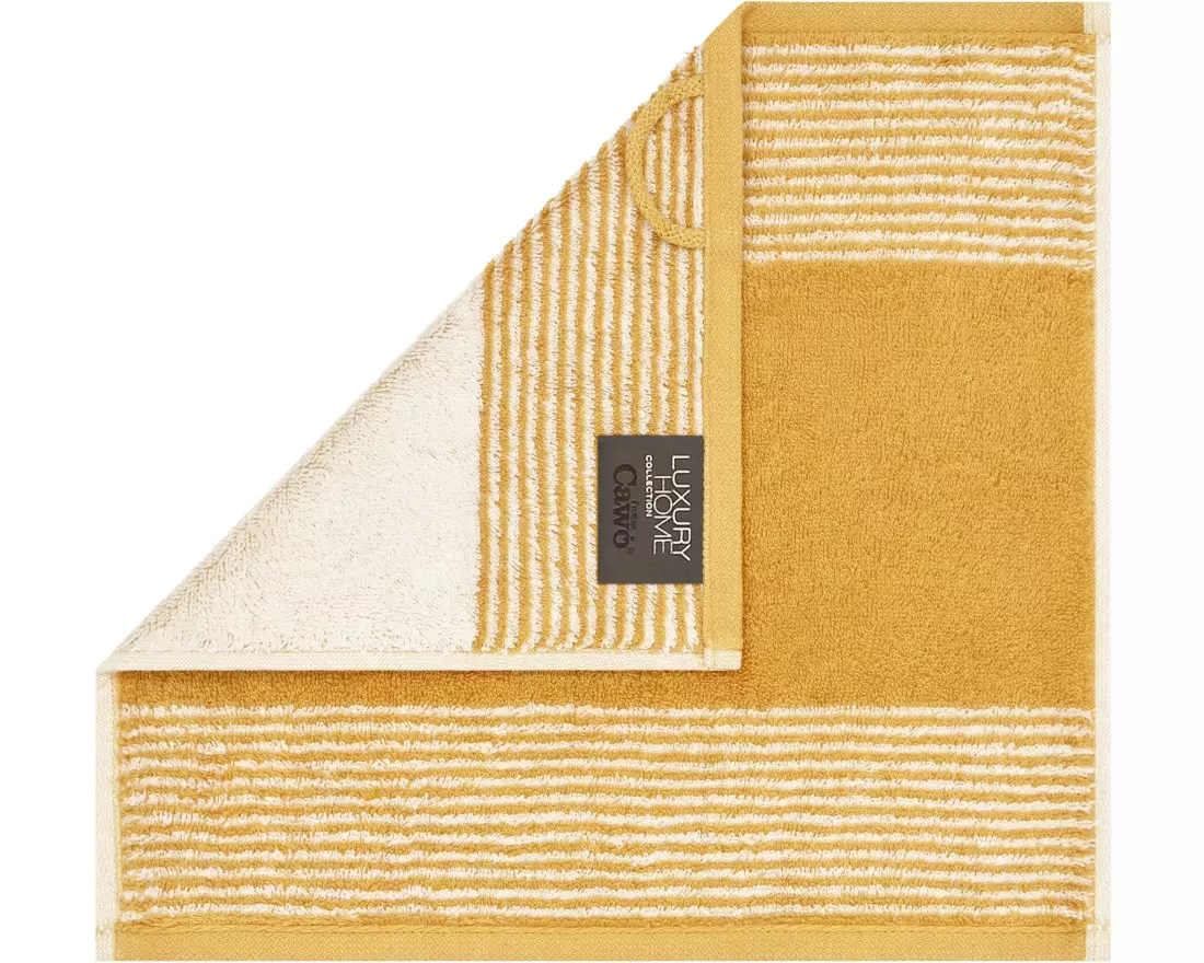 Cawö Waschlappen Two-Tone 30 x 30 cm, Gold