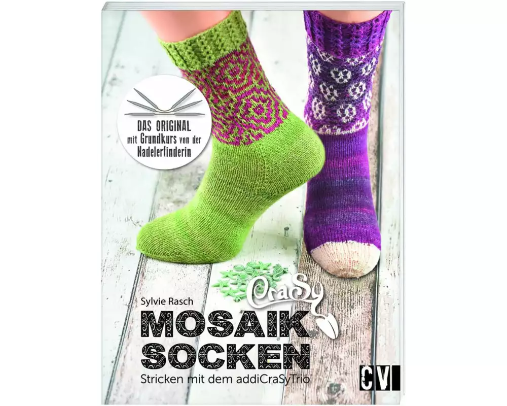 CraSy Mosaik - Socken Stricken mit addiCraSyTrio