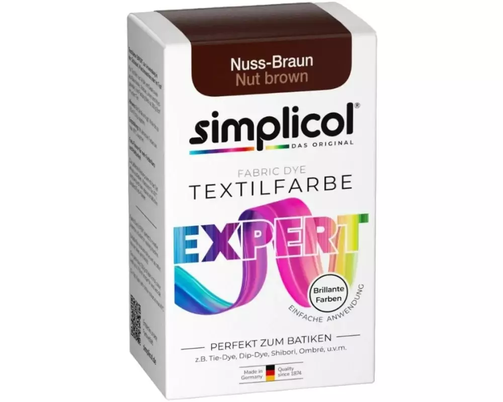 Simplicol Textilfarbe Expert Nussbraun, 150 g