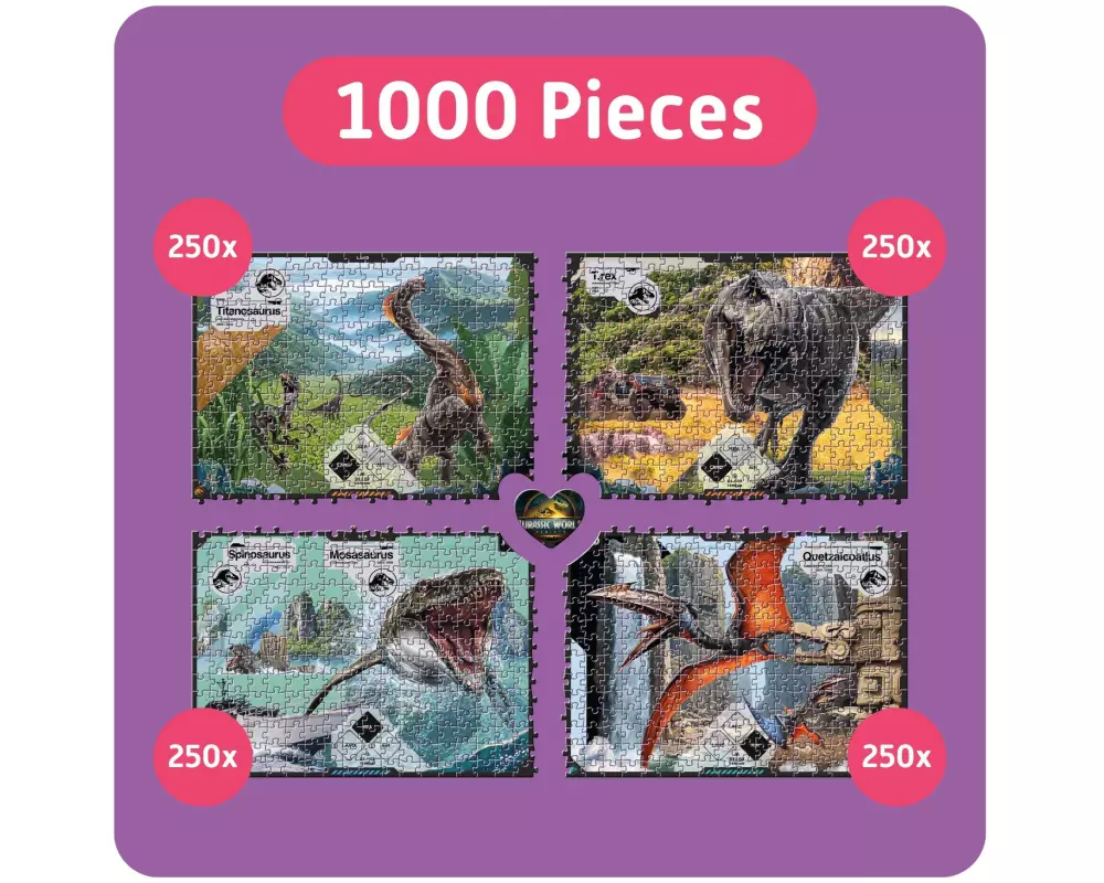 Teampuzzle Jurassic World Rebirth 1000 Teile, 68.6 x 48.3 cm