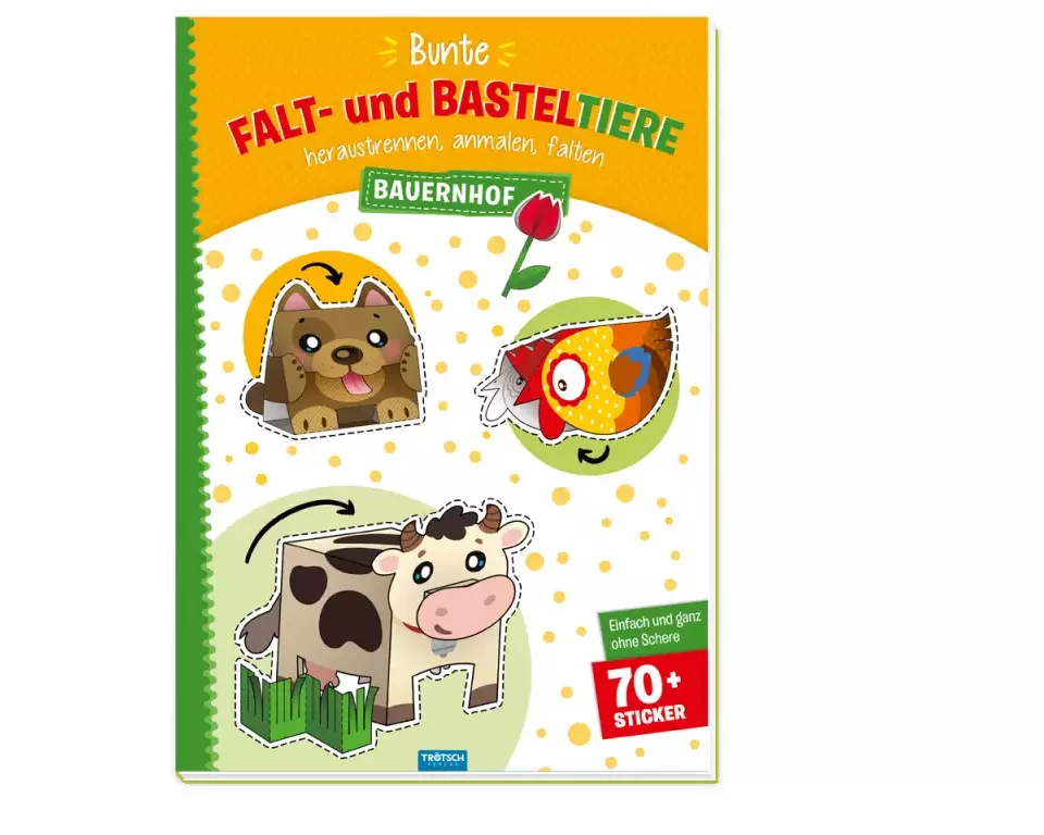 Trötsch Bastelbuch Bunte Falt- und Basteltiere - Bauernhof