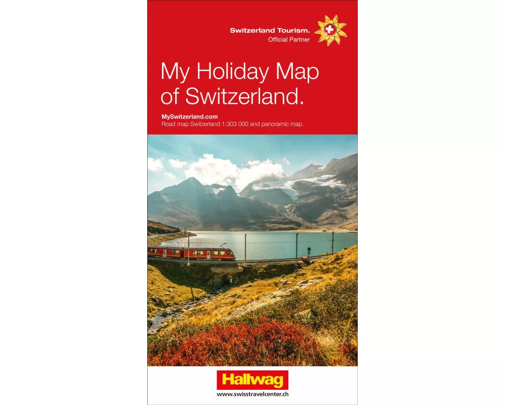 Hallwag Panoramakarte Meine Ferienkarte Schweiz