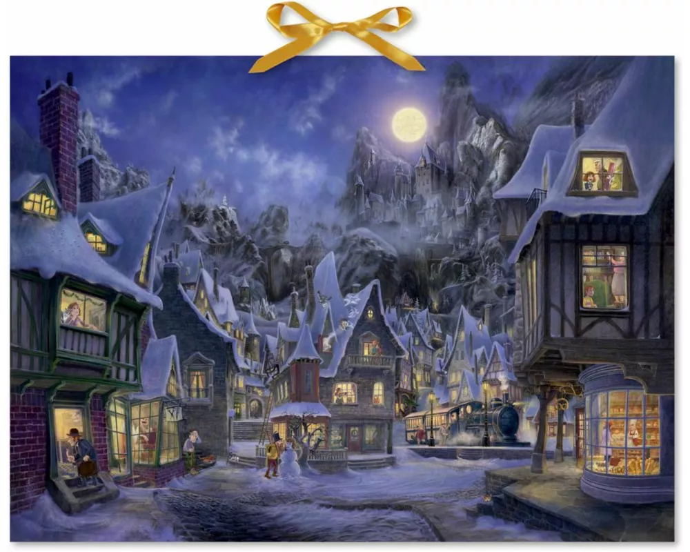 Wand-Adventskalender – Magisches Weihnachtsdorf